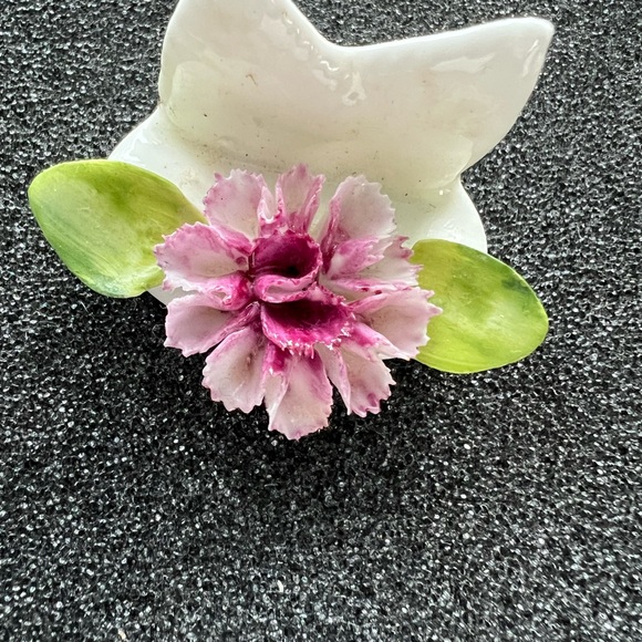 Card Holder Coalport Porcelain bone china, 8 pieces made in England, pre-owned. - Picture 4 of 11